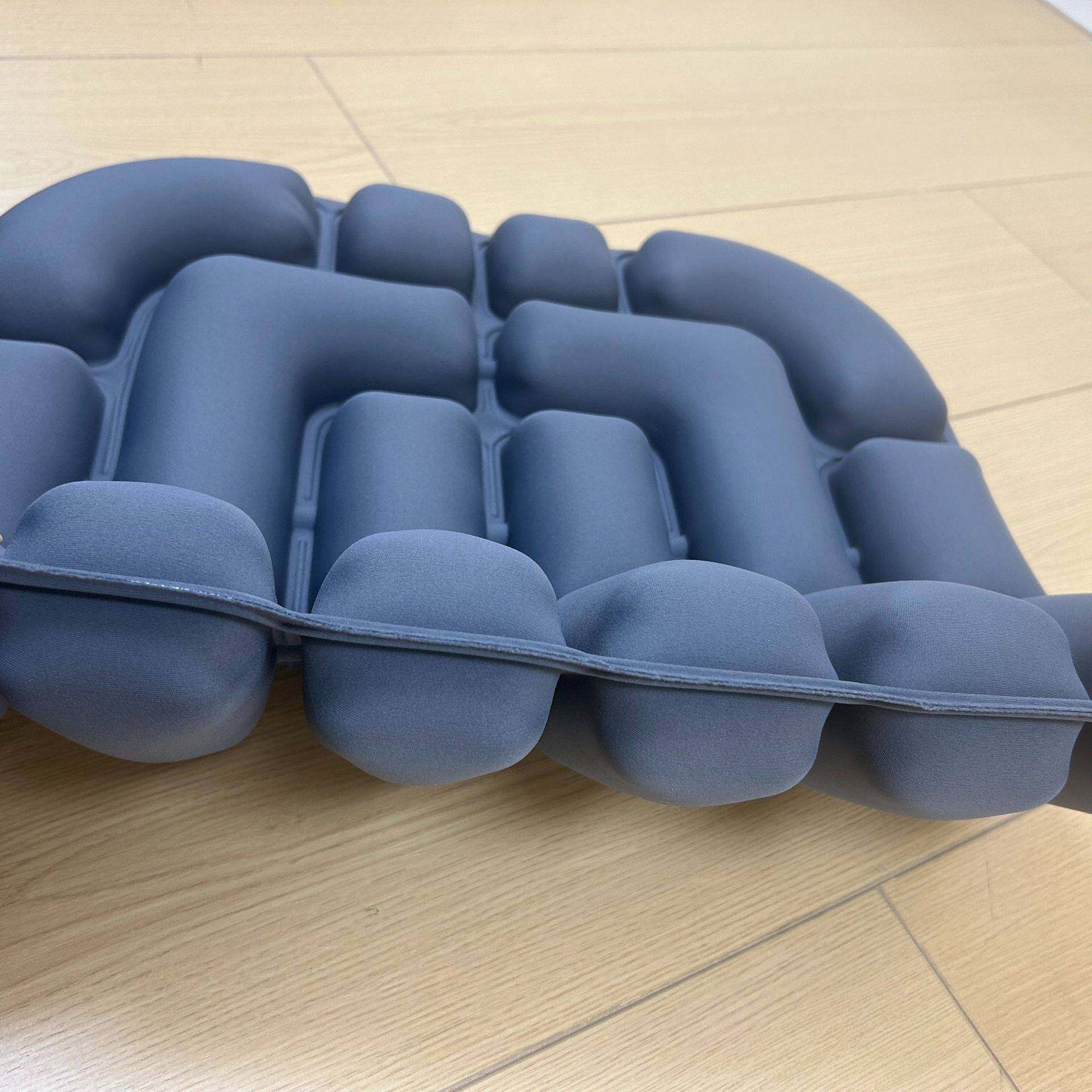 跨境TPU莱卡空气坐垫按压充气双面坐垫人体工学护腰坐垫轮椅坐垫