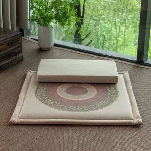 双面打坐禅修垫静坐垫跪拜家用拜佛静坐垫加厚高弹记忆棉打坐蒲团