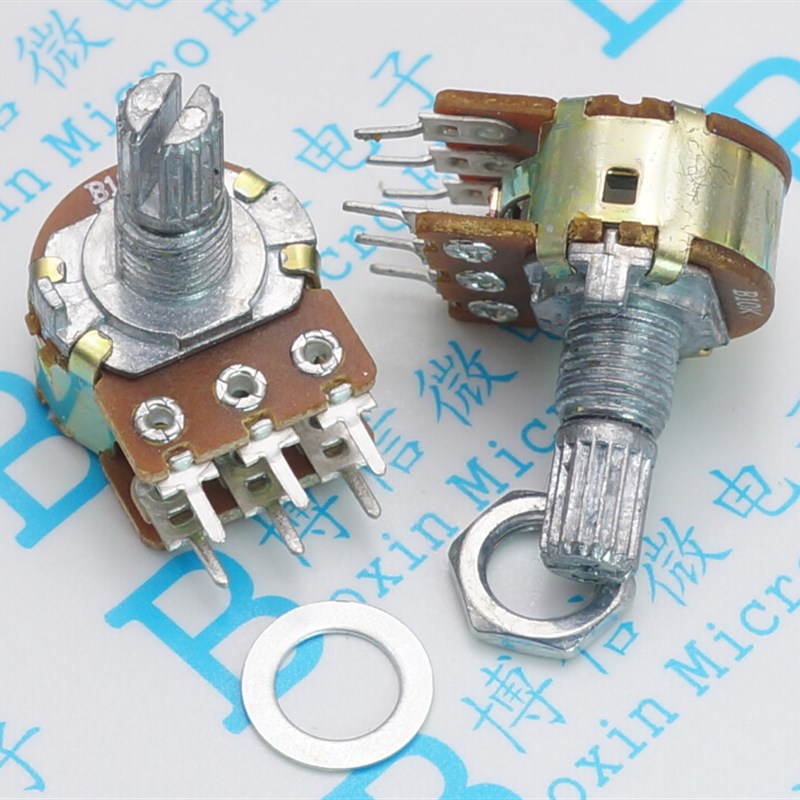双联 WH148 10K20K50K100K  6脚 双联电位器 B50K 短柄 音响/功放