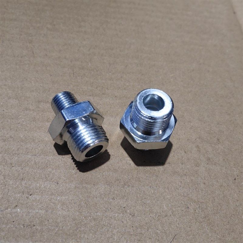 外丝M181.5组转Zg1/4外丝2分高压铁接头13变18镀白锌1802