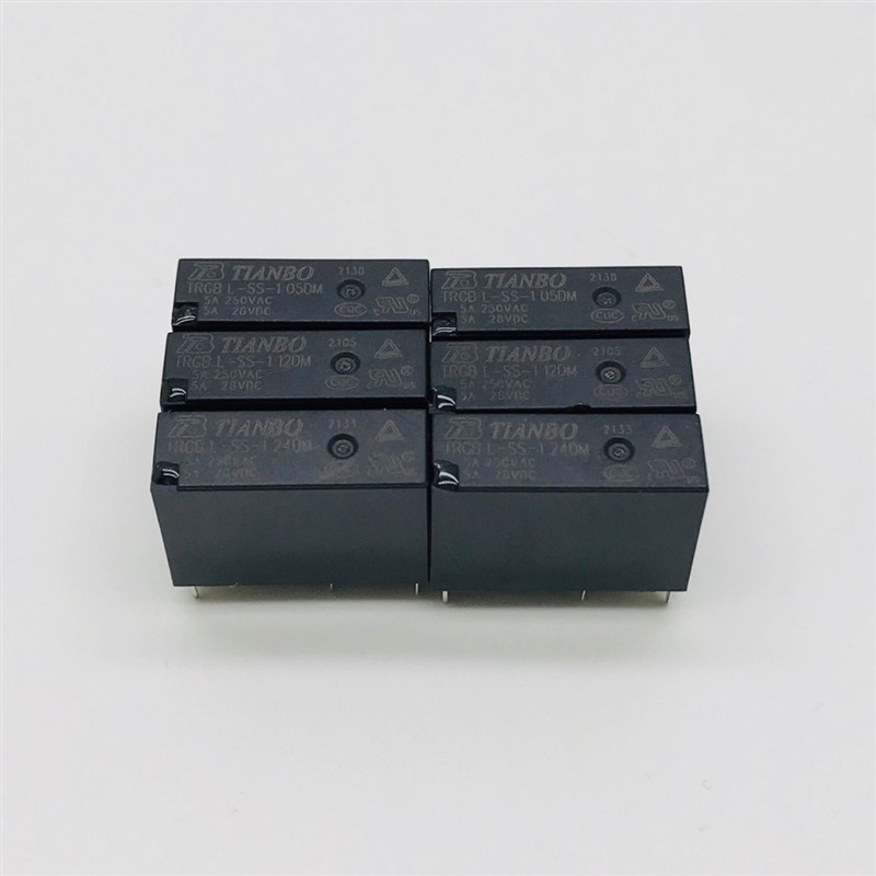 TRGB L-SS-105/112/124DM一组常开4脚5A宁波天波PCB继电器TRGBL
