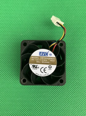 全新AVC DBTA0420B2U P010 4020 12V 0.5A 4线双滚珠高速散热风扇
