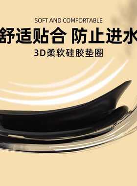 泳镜男高清近视防水防雾游泳眼镜男女士大框电镀镜连体耳塞游泳镜