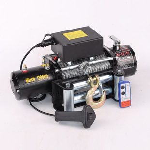 厂促电动绞盘12V24V越野车自救汽车绞盘电动葫芦车载小吊机伏卷扬