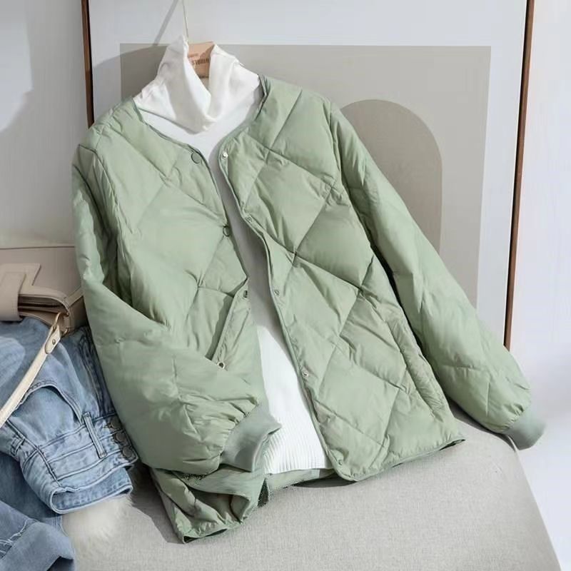 棒球服短款棉衣女2025冬季新款大码韩版小个子轻薄时尚轻便棉服女