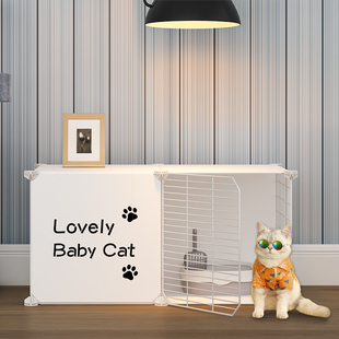 速发猫笼家用室内大由咪全景猫别墅自猫空间围栏栅栏多猫家庭猫窝