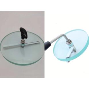 钢化打孔玻璃片带刮板刮刀雨刷化工/卫生级管道锅炉专用清洁视镜