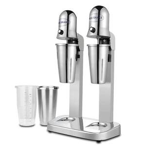 厂家直销奶昔机商用奶茶店双头吧台不锈钢搅拌机暴风雪电动烤奶机