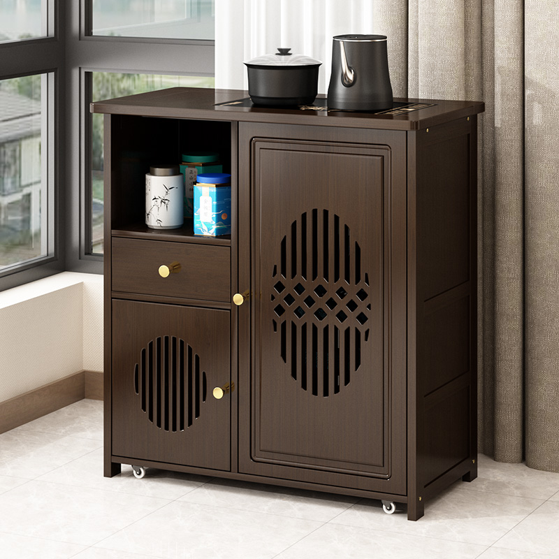 速发可几动边移小茶几茶桌客厅茶车家用体式茶水柜烧水壶一中茶台