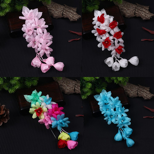 速发戏曲鬓配头花 花旦青衣小姐饰饰耳边花朵京剧包头面绢花丫鬟