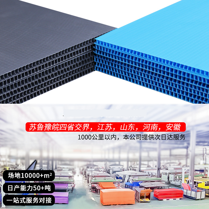 热销PP塑料中空板万通板防静电隔板刀卡周转箱瓦楞蜂窝板空心钙塑