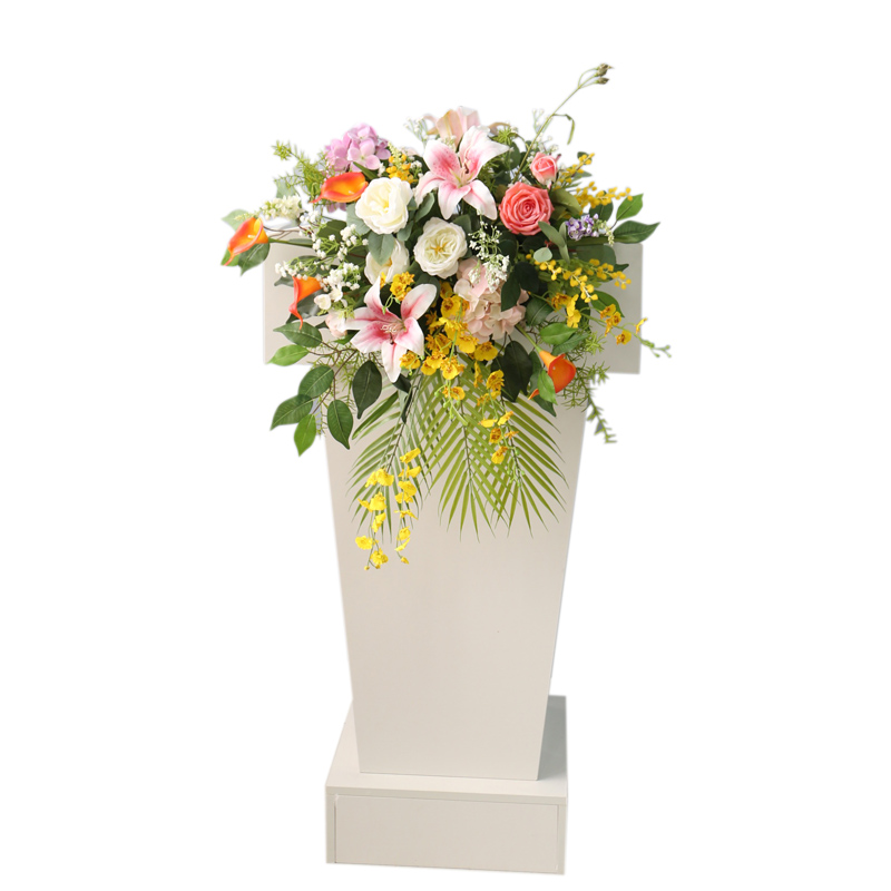 热销演讲台花仿真垂吊花艺讲座会议发布会桌花活动布置花艺绢花装