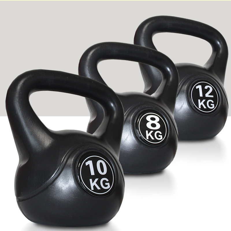 速发竞技动铃家用美体减肥练臀深蹲圆哑铃铃士杠男健身器材运壶提