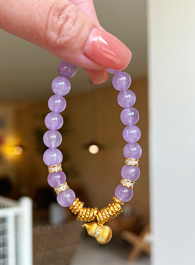 【风信子】天然薰衣草紫水晶手串招财转运送女友上岸手饰新款手链