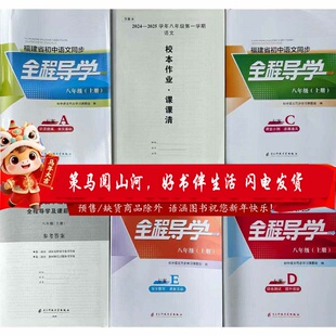 2025版福建省初中语文同步全程导学七八上九年全册ABCDE 福建专用789年级同步练习讲解必刷题教材帮课课练