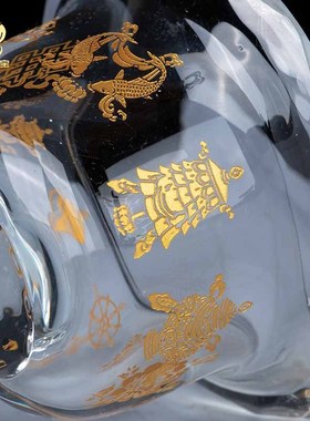 速发藏式仿水晶供水杯八吉祥琉璃碗西藏七供八供佛前圣水杯家用供