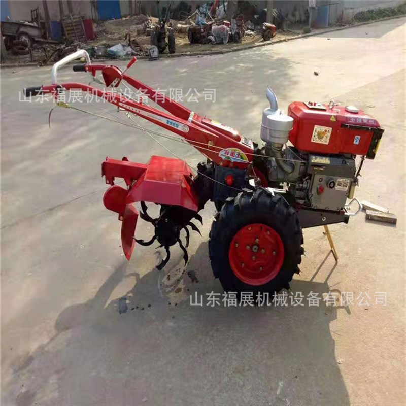 速发中型手扶拖拉机15马力柴油手扶旋耕机 起垄手扶农用开沟机