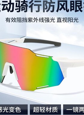 速发骑行骑款日夜两用防风防虫防飞男虫自行车眼睛护目镜男式晚上