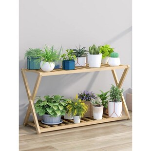 速发室内台二层花架家置绿箩盆景多肉植物花盆摆两架客厅放层用物