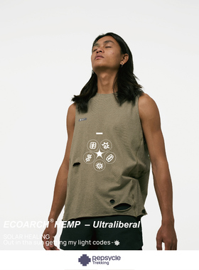 ECOARCH®HEMP日本制面料-氧生态超轻汉麻功能背心-城市户外通用