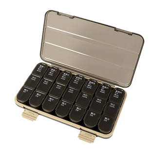 药盒早午b晚密封7天分装随身一周大容量老人药盒子便携药物收纳盒