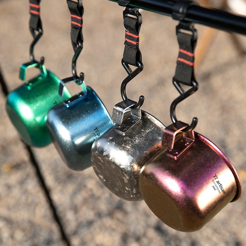 钛工匠咖啡杯纯h钛水杯耐高温办公室家用喝水杯子马克杯情侣杯子