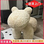 客厅小马椅子儿童沙发单人动物造C型座椅定型棉创意装 饰大摆件落