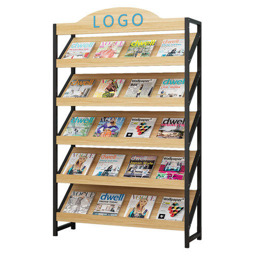报刊架杂志架落地办公室置物收纳资F料架展厅图书展示架阅览书报