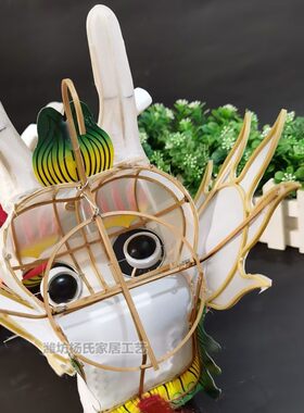 潍坊传统工艺DIY空白龙头蜈蚣风筝配H件绘画涂色竹子骨架手工轧制