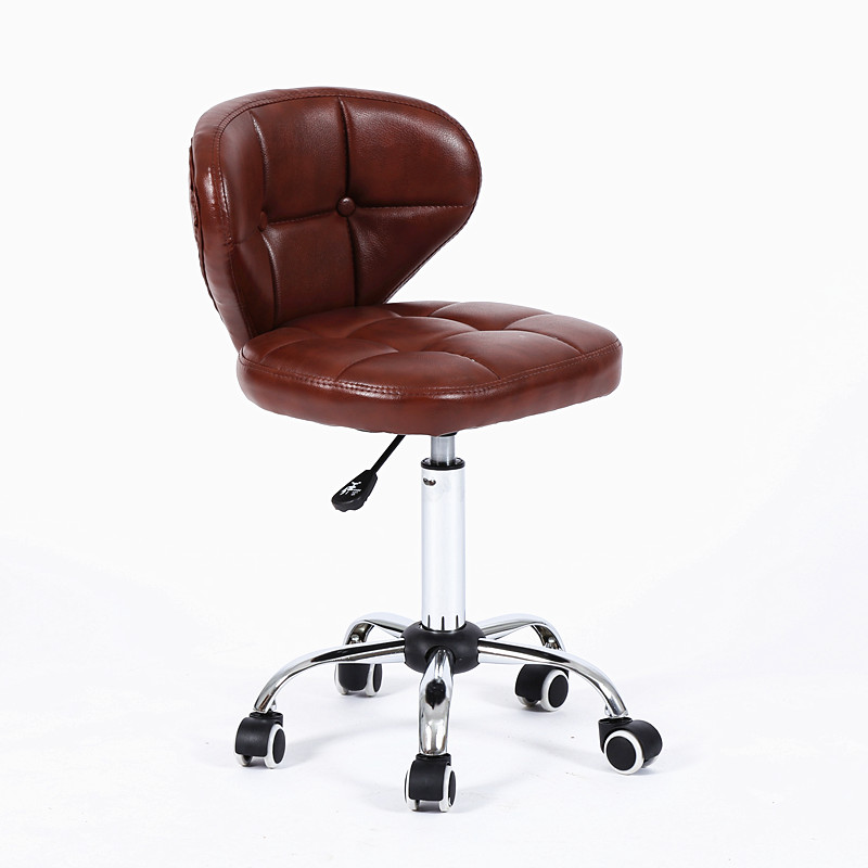 小型电脑椅无扶手升降转椅家用办公学生书桌椅Q滑轮凳子小巧省空