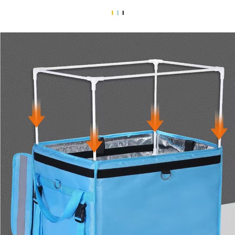 送外卖箱子快餐43升骑手装备蜂鸟餐保温箱epp泡沫U支架了么箱饿皮