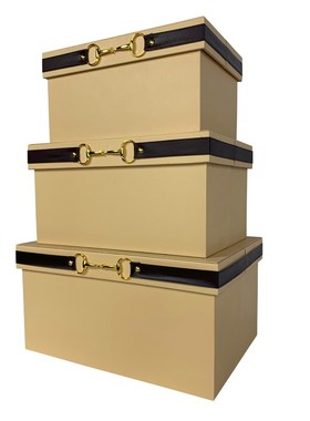 橙色样板房间装饰盒摆件软装x收纳箱衣帽间皮质储物盒整理箱展示