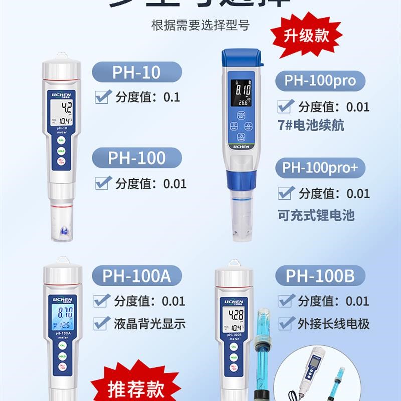 便携式PH计酸度计实验室酸碱度测试仪PHK值检测仪电极工业养鱼养图片