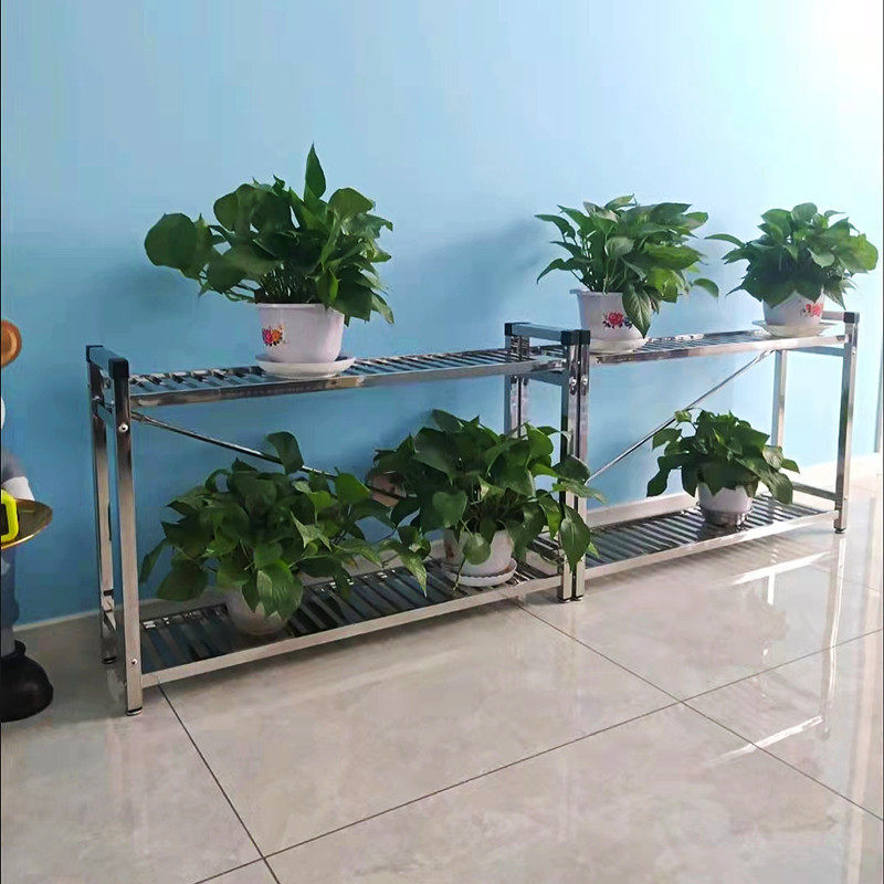 不锈钢花架子室内外阳台户外落地式多肉花盆置Q物架子单双层高承,鲜花速递/花卉仿真/绿植园艺,花架,淘宝优惠券,粉丝福利购,淘宝优惠卷