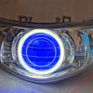 福喜JOG巧格改装 HIDZ氙气灯包 Q5海5双光透镜大灯总成天使眼鱼眼