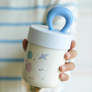 april新款女士便携吸管保温杯2025高颜值水杯创意可爱小巧迷你