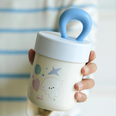 April高颜值吸管保温杯便携小巧