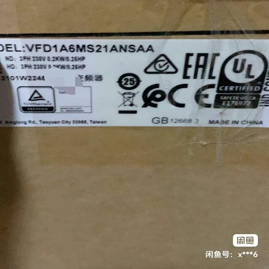 询价~VFD1A6MS21ANSAA台达变频器，，支持