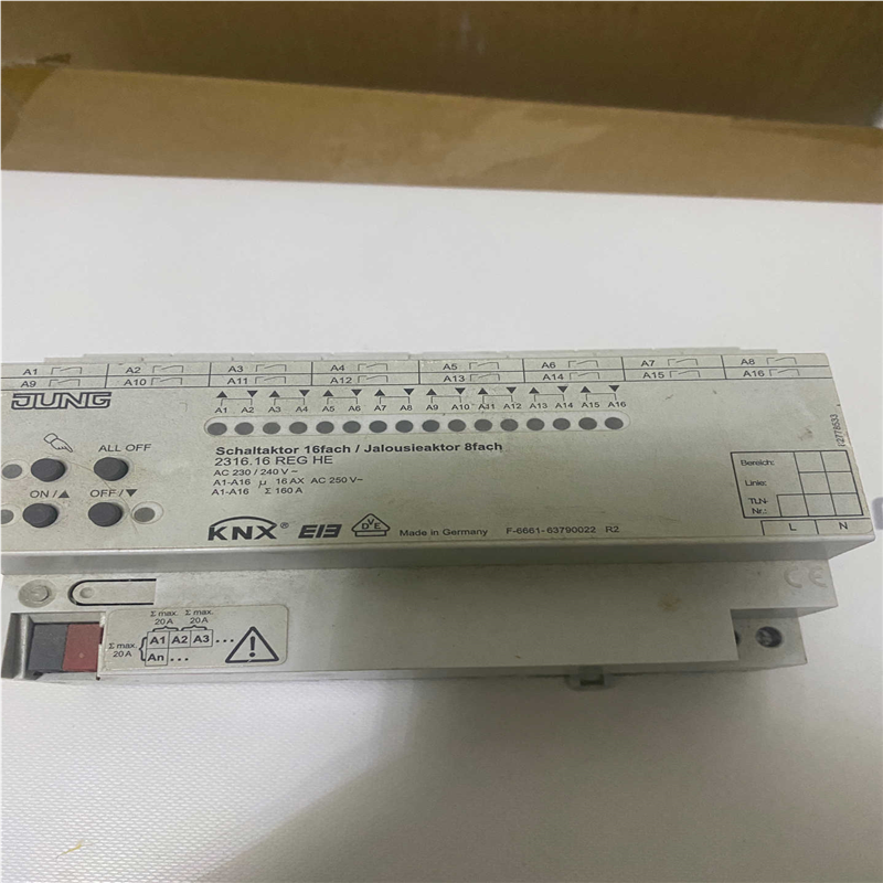 议~JUNG德国永诺16路16A KNX智能照明开关模块型号23