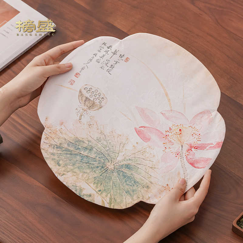 香云纱茶席新中式禅意复古桌旗布茶桌隔热垫壶承桌布高档茶具配件