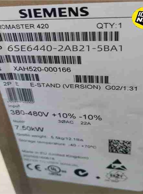 议~6SE6440-2AB21-5BA1MM440变频
