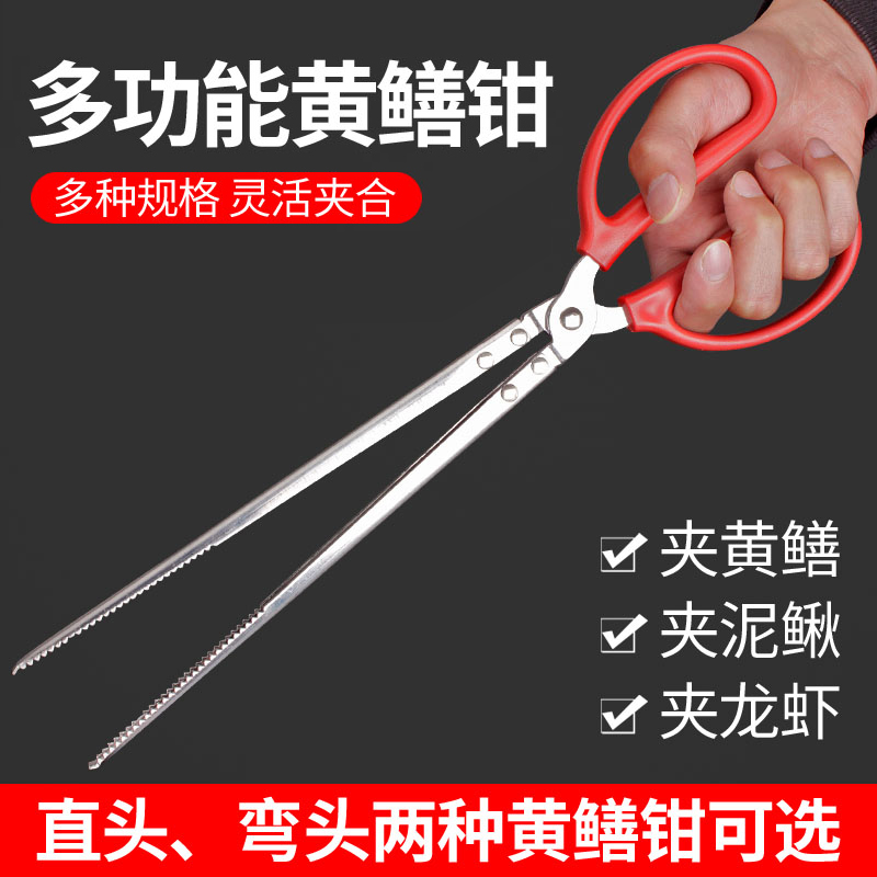 不锈钢黄鳝夹子鳝鱼泥鳅螃蟹钳子