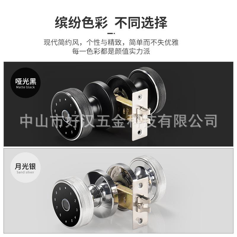智能门锁密码锁电子智能锁室内卧室装饰公寓民宿球形指纹锁