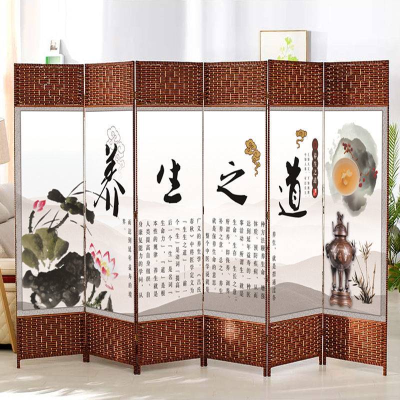 屏风隔断帘客厅卧室遮挡家用档门挡床移动推拉可折叠玄关