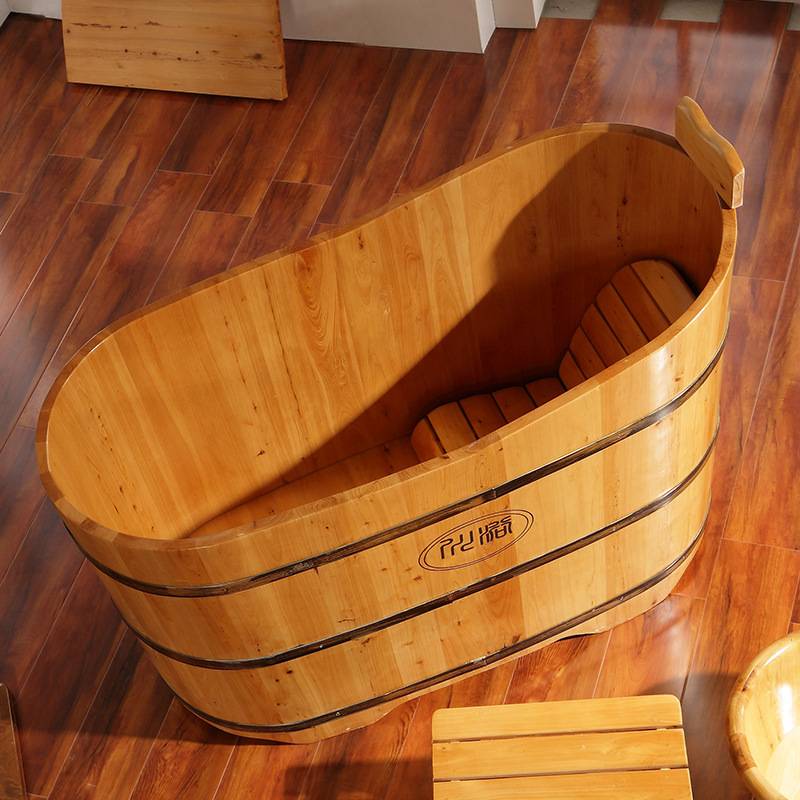 川浴泡澡木桶香柏木沐浴桶浴盆实木浴缸家用熏蒸洗澡桶成人带盖