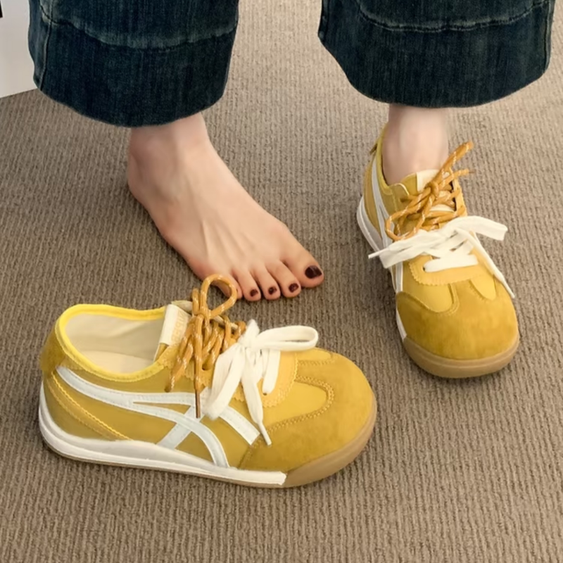 厚底德训鞋女2025年春夏新款内增高小个子超火运动休闲鞋女阿甘鞋