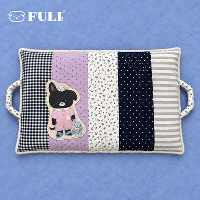 FULIPET「5色拼布垫子」拼布小熊外出坐垫.HOME系列.西施犬