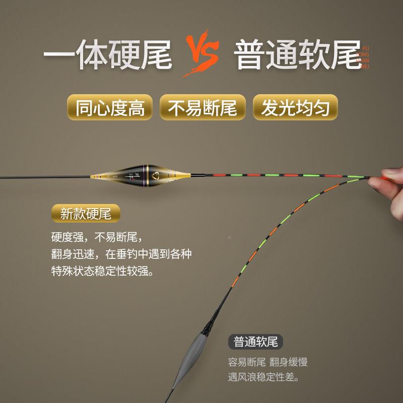 一体成型高灵硬尾子夜光漂目敏日夜两用高端醒YTY电漂2025新款