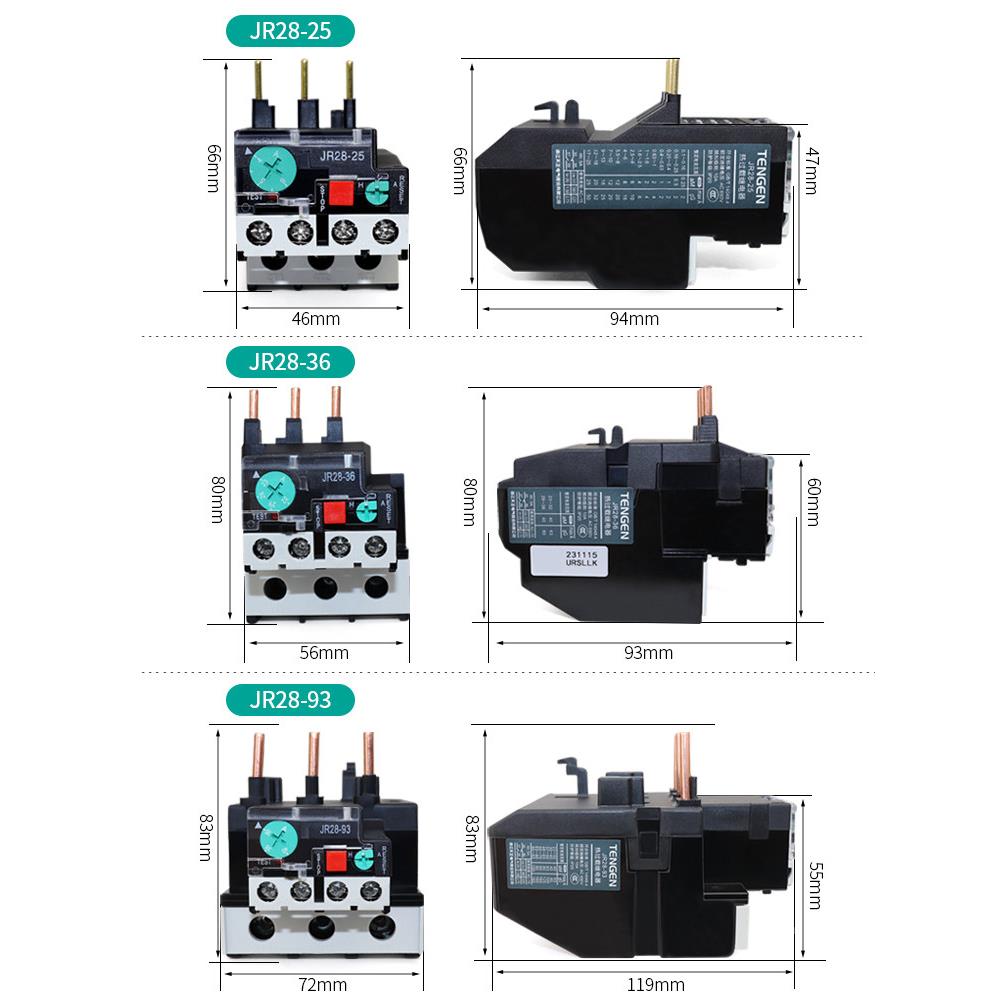 天正热继电器353JR2 8-25/36/9过3载断相温度继保护电器代替NR2JR