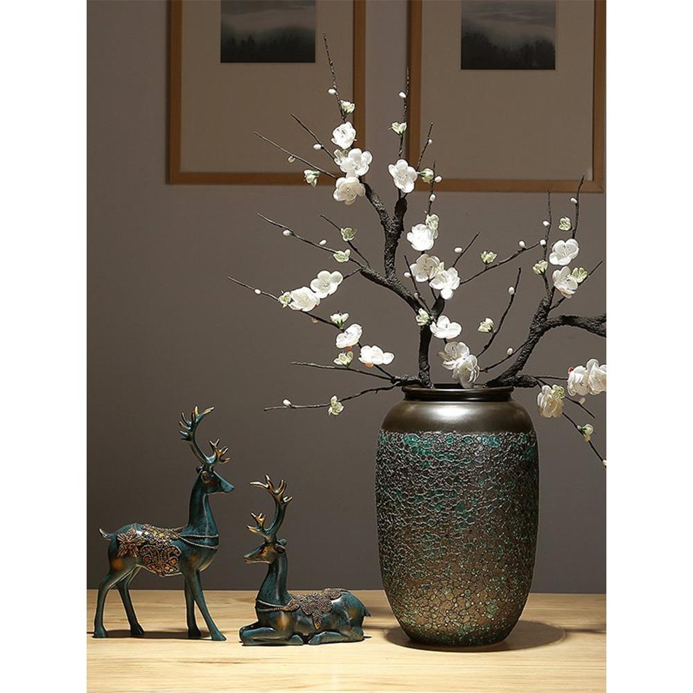 景花德镇4.23-3陶瓷花瓶干饰花装饰品客厅插人造花饰装饰品器皿瓷